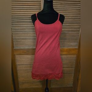Unknown Brand XL Red Cami with Lace